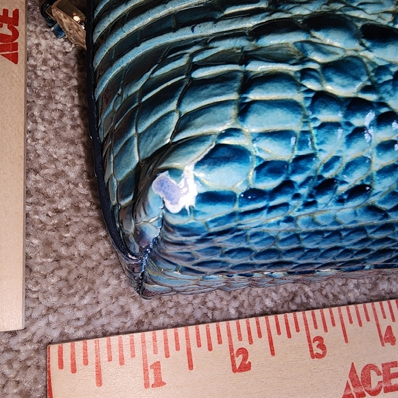 Brahmin Clutch Turquoise Clutch Shoulder Bag - Picture 13 of 16